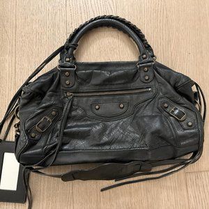 BALENCIAGA Agneau Classic Hardware City Black